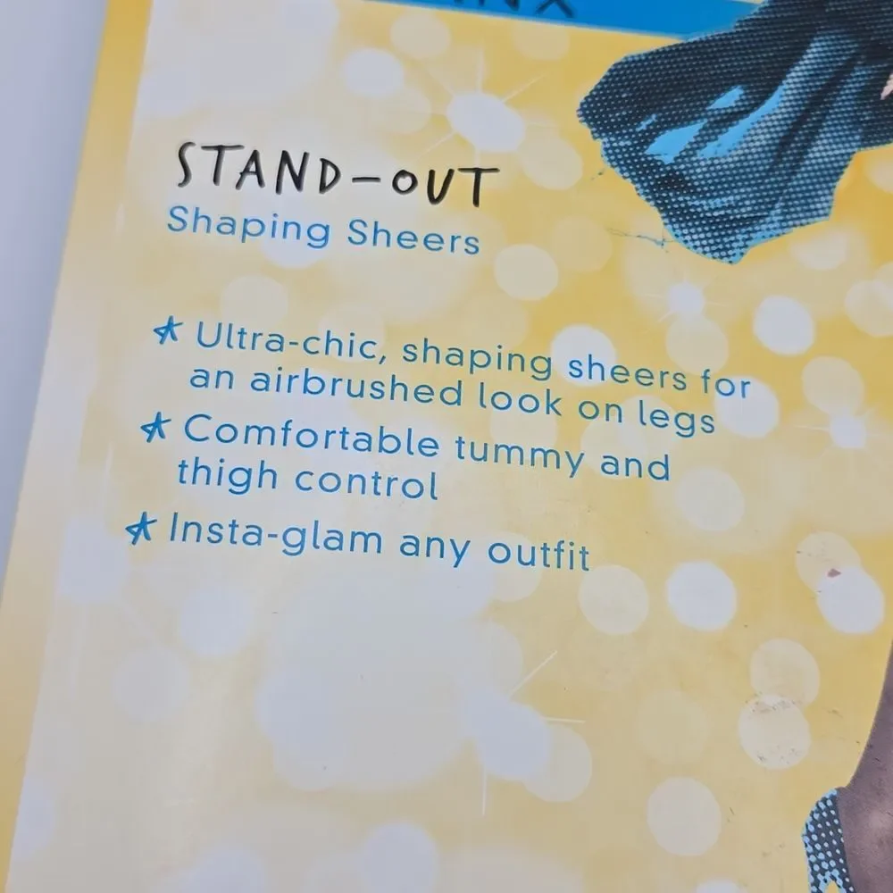 Spanx Star Power Stand Out Shaping Sheers Size C BACBL backdrop Black
